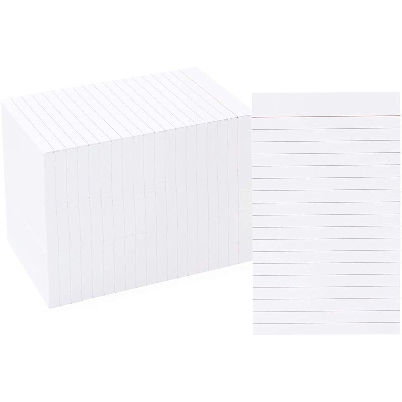 Okuna Outpost 300 Pack Vertically Ruled Index Cards - Lined Paper Vertical NoteCards - Portrait Style (3 x 5 In) - Image 1